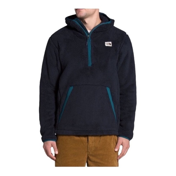 The North Face Campshire Hooded Pull Over Sherpa Jacket Size Small BU3 - Picture 1 of 4